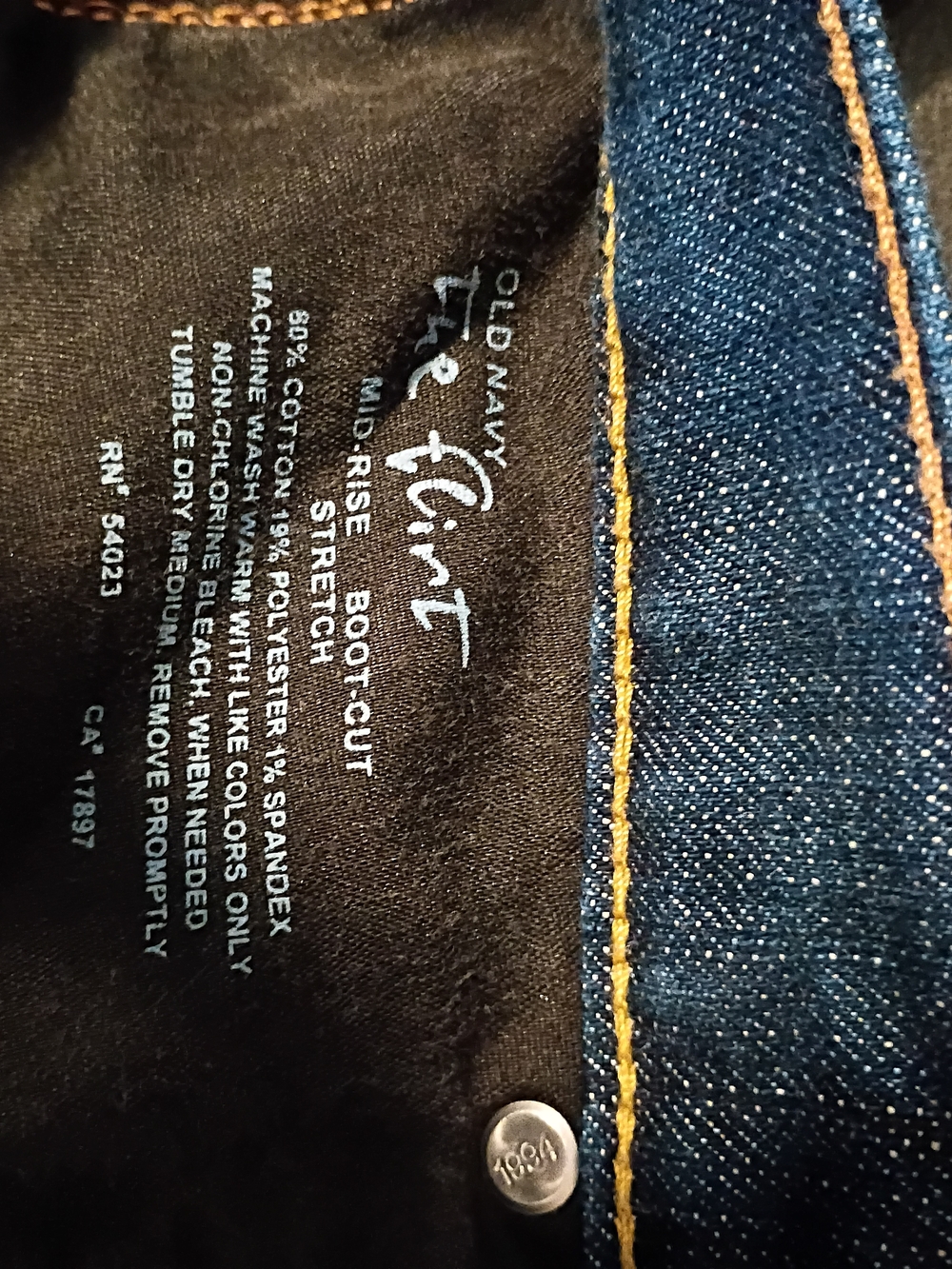 Old Navy Women's Dark Blue Stretch Bootcut Jeans